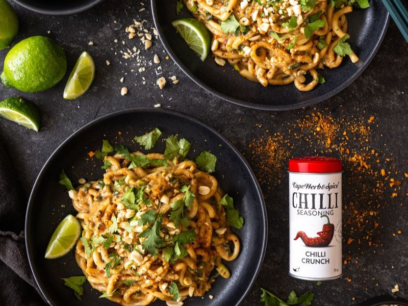 Chilli Crunch Peanut Noodles